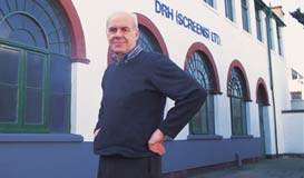 David and the DRH projection screens factory